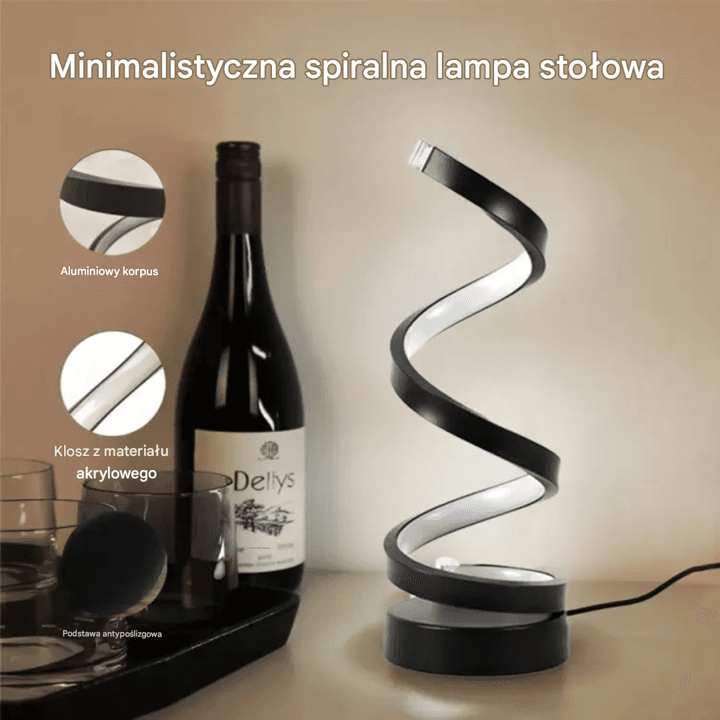 Spiralna Lampka Nocna LED