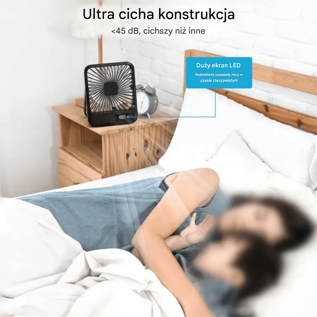 Wentylator Biurkowy Przenośny USB