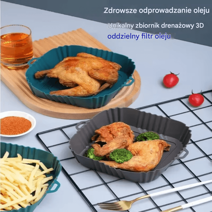 Silikonowa Taca do Pieczenia w Air Fryer