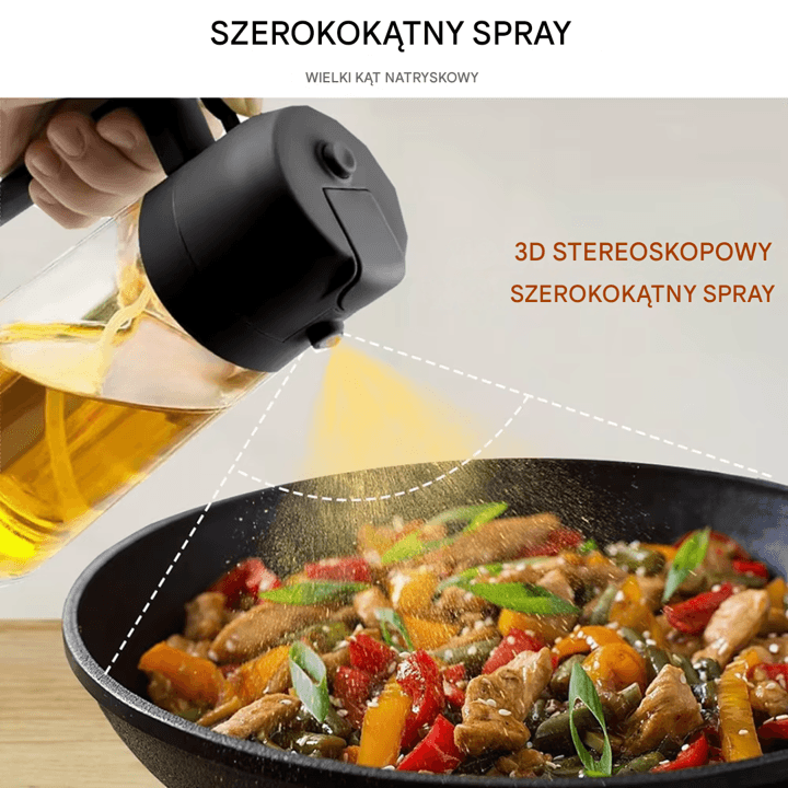 Butelka na Olej 2 w 1 – Rozpylacz i Nalewak 500 ml