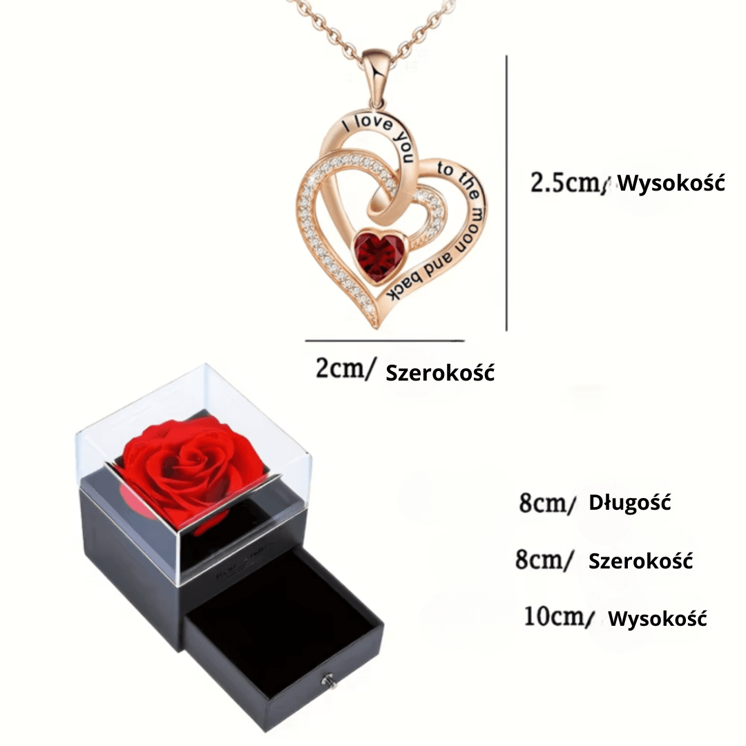 Naszyjnik z Cyrkonii Love Heart