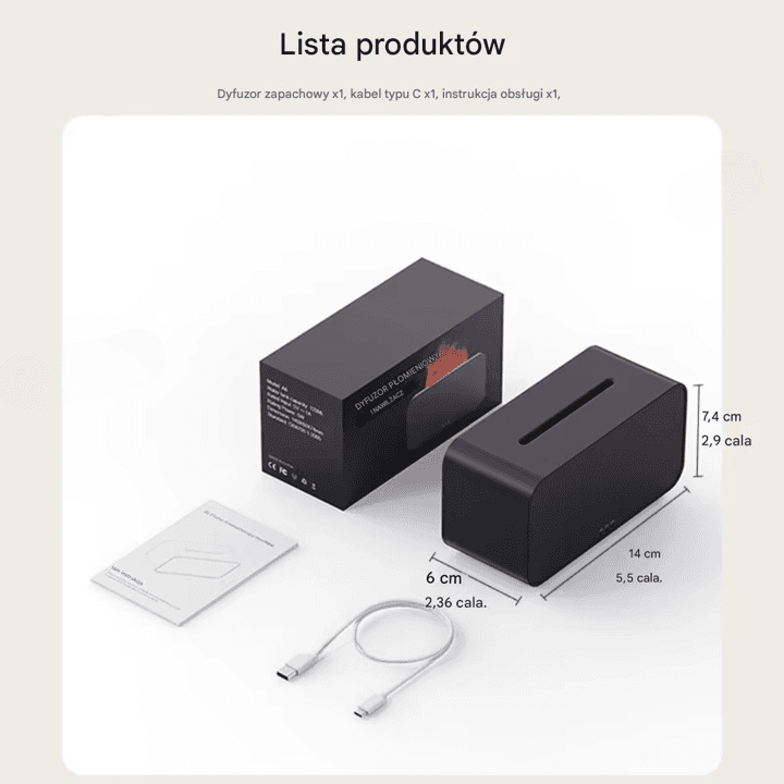 Miniaturowy Nawilżacz Powietrza LED