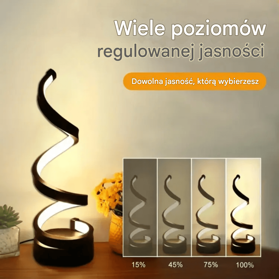 Spiralna Lampka Nocna LED