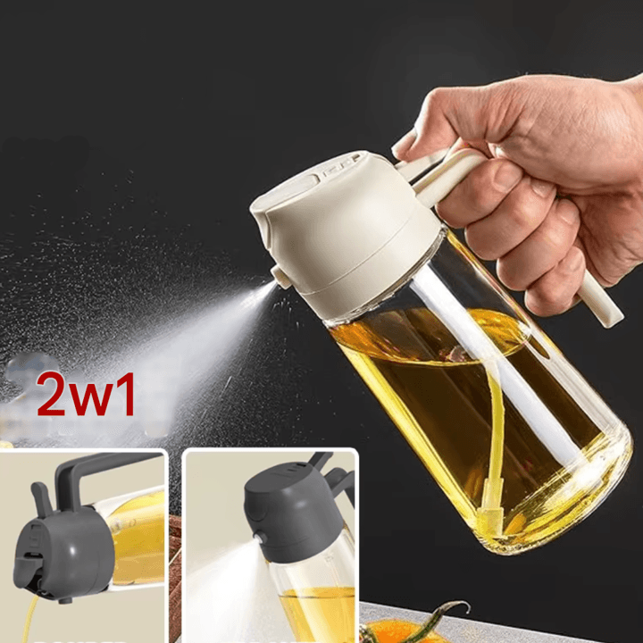 Butelka na Olej 2 w 1 – Rozpylacz i Nalewak 500 ml